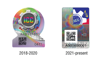 ICC stickers 2018 2021