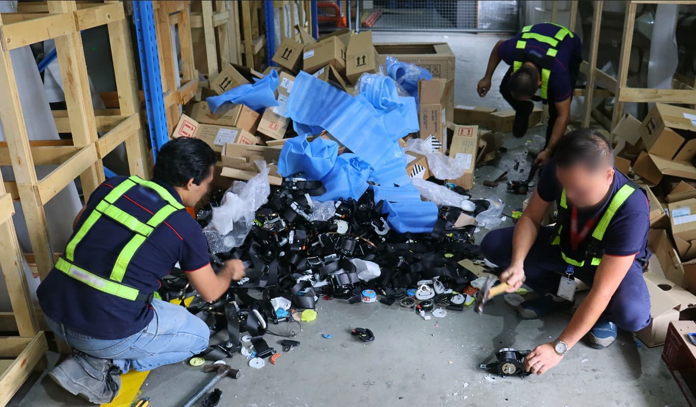 DTI orders destruction of nearly PHP 300K worth of substandard safety belts 1.jpg